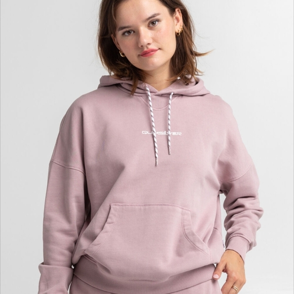 Quiksilver Pink Oversized Long Sleeve Hoodie - Picture 8 of 8
